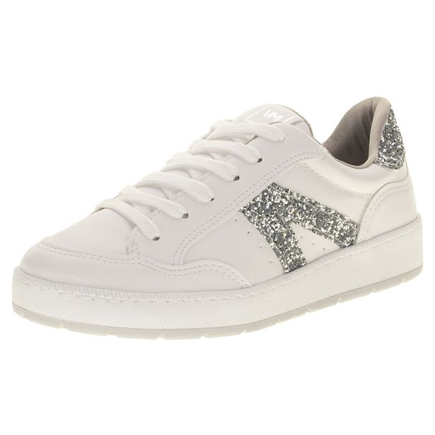 Tênis Feminino Casual Via Marte 076001 BRANCO/CINZA 34