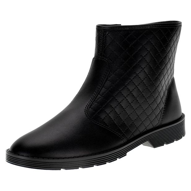 Bota Feminina Cano Baixo Moleca 5345101 PRETO 34