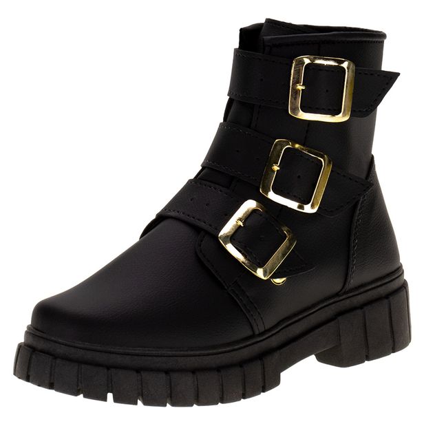 Bota Infantil Feminina Fuffy 16529 PRETO 28