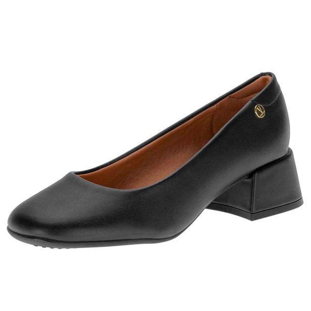 Sapato Feminino Salto Grosso Vizzano 1426100 PRETO 35