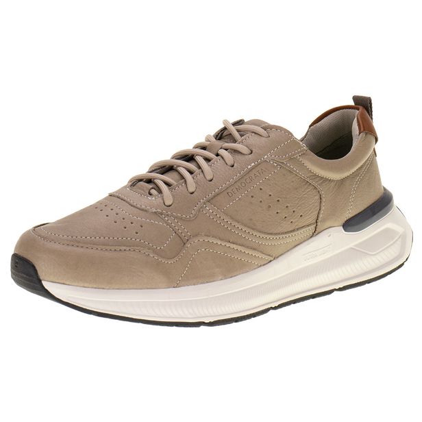 Sapatênis Masculino Brad Ultra Light Democrata 527101 TAUPE 39