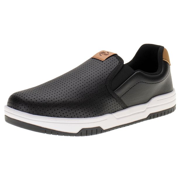 Tênis Masculino Slip On BRsport 2269100 PRETO 39