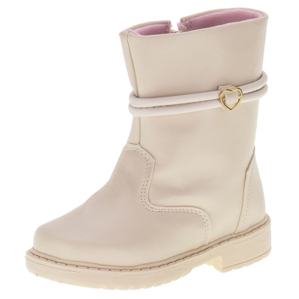 Bota Infantil Feminina Doce Menina 1506 MARFIM 24