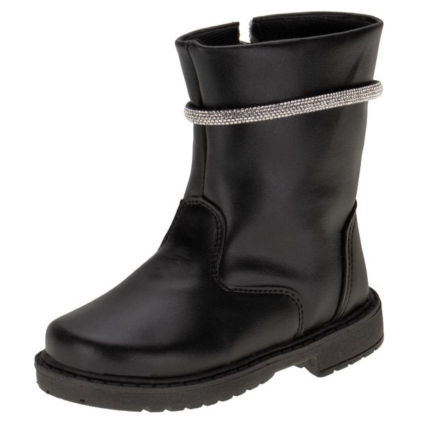 Bota Infantil Feminina Doce Menina 1501 PRETO 21