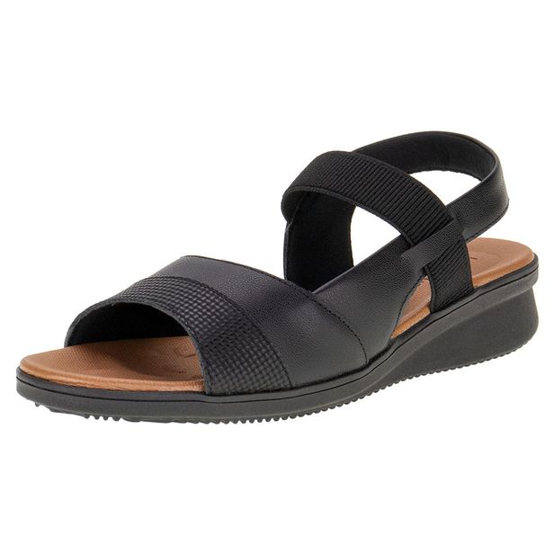 Sandália Feminina Flat Usaflex AE2031 PRETO 34