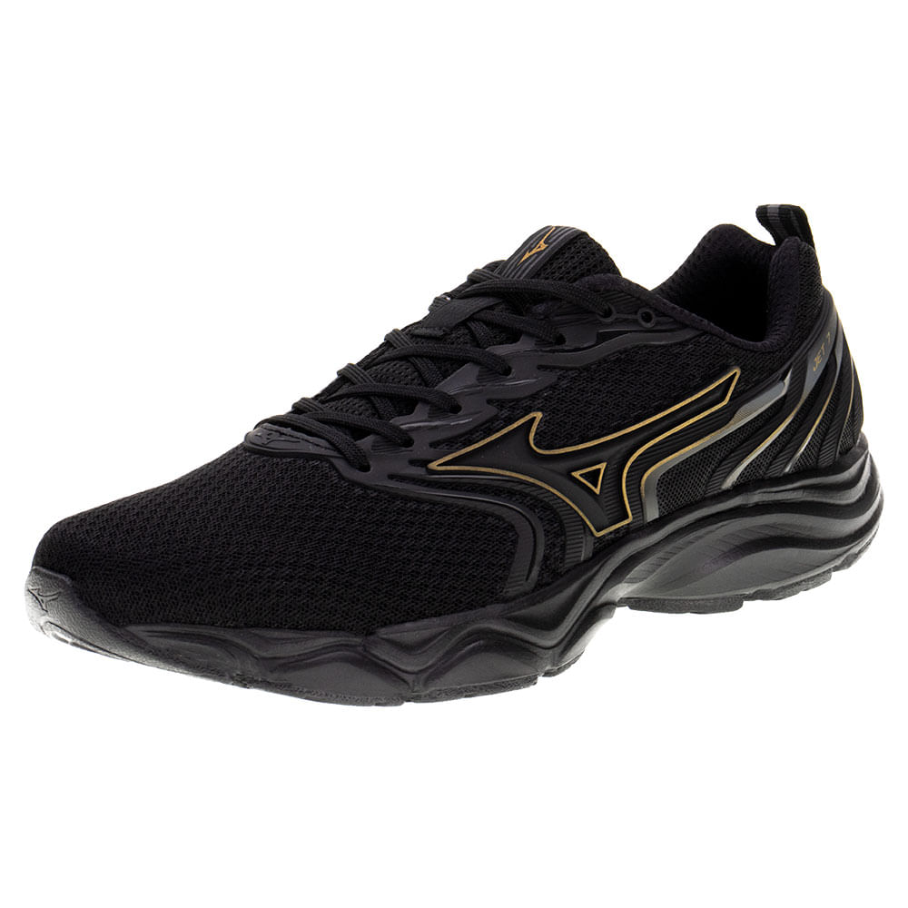 Tênis Masculino Jet 7 Mizuno 101089089 PRETO | Clovis Calçados