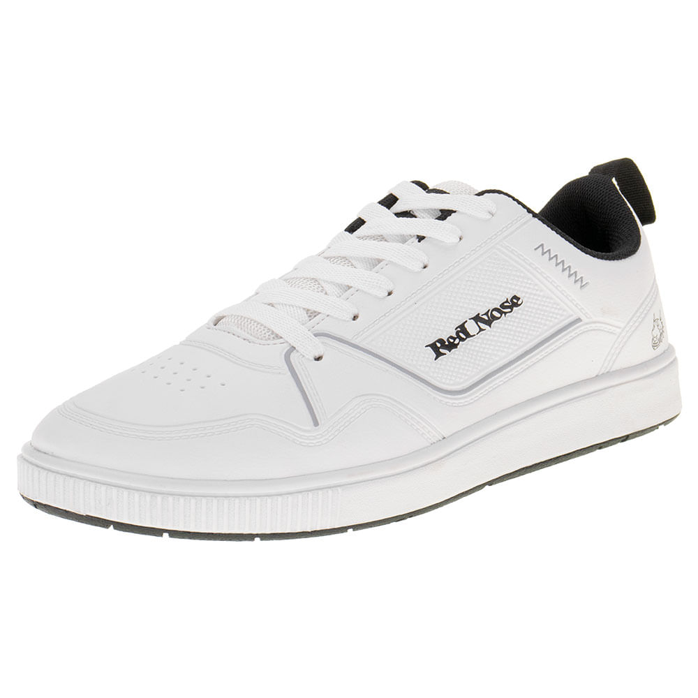 Tênis Masculino Callahan Red Nose 827 BRANCO/PRETO cloviscalcados