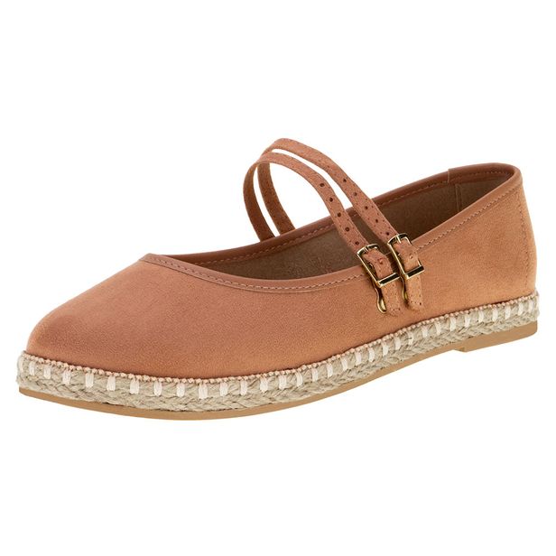 Sapatilha Feminina Flat Moleca 5801104 SALMÃO 34