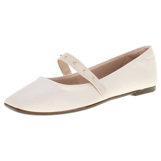 Sapatilha Feminina Flat Moleca 5735225 MARFIM 36