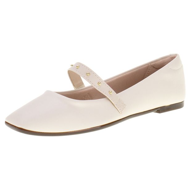 Sapatilha Feminina Flat Moleca 5735225 MARFIM 38