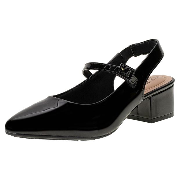 Sapato Feminino Salto Grosso Modare 7340125 VERNIZ/PRETO 34