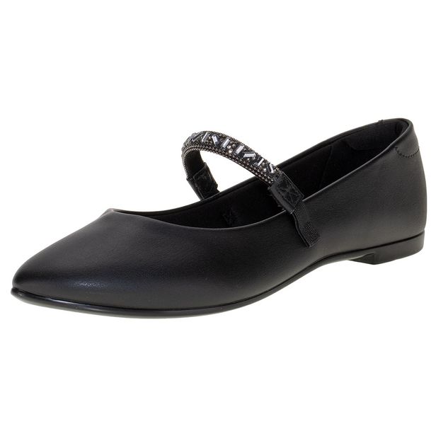 Sapatilha Feminina Flat Moleca 5635878 PRETO 35