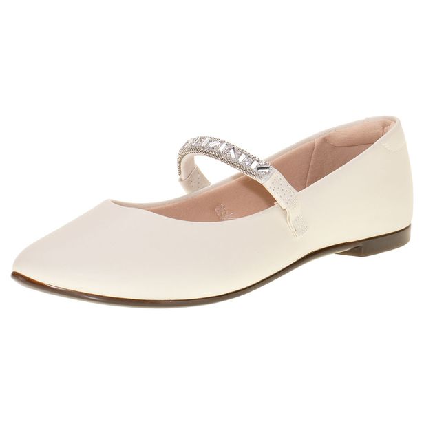 Sapatilha Feminina Flat Moleca 5635878 MARFIM 37