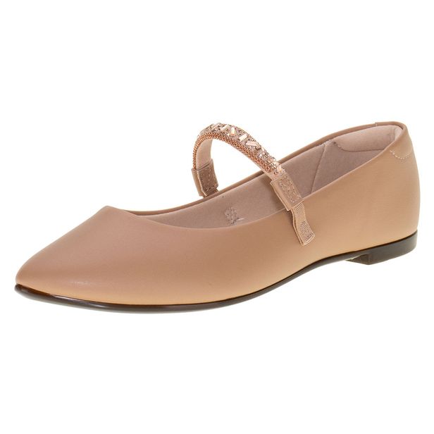 Sapatilha Feminina Flat Moleca 5635878 SALMÃO 34