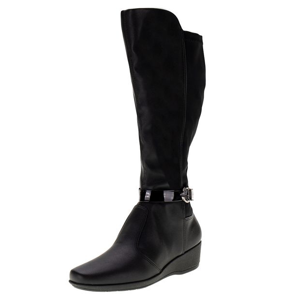 Bota Feminina Cano Alto Piccadilly 143220 PRETO 35