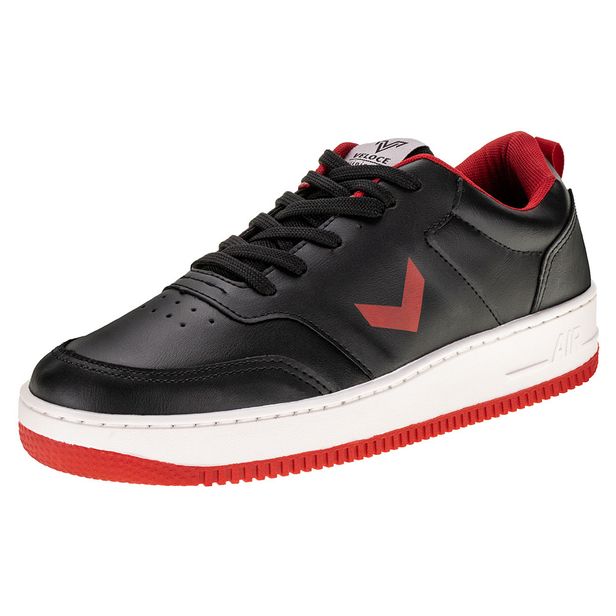 Tênis Masculino Skate Veloce V705 PRETO/VERMELHO 39