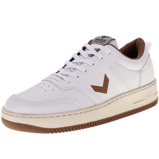 Tênis Masculino Skate Veloce V705 BRANCO/BEGE 38