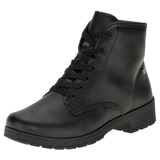Bota Infantil Feminina Coturno Pink Cats V4301 PRETO 28