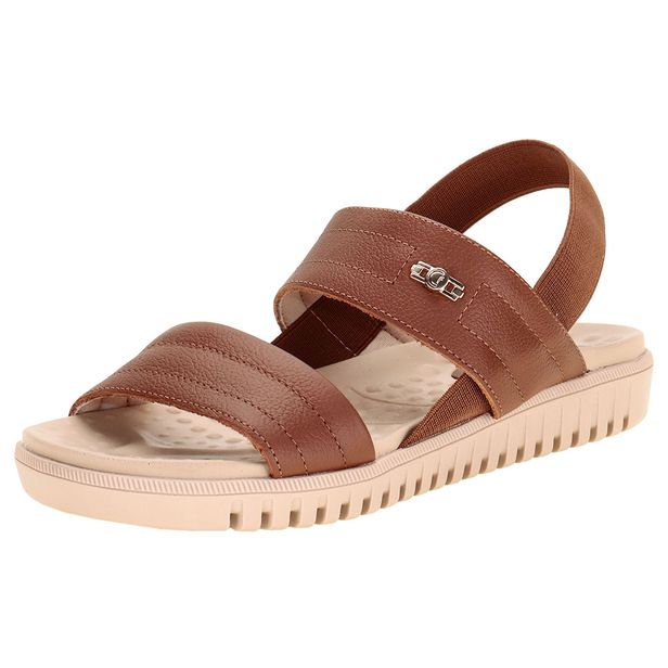 Sandália Feminina flat ComfortFlex 2445303 CAMEL 35