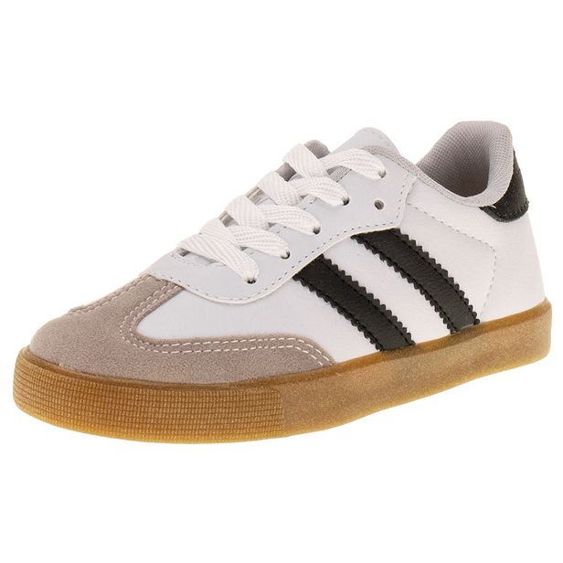 Tênis Infantil Masculino Fiocco BA1105 BRANCO/PRETO 28