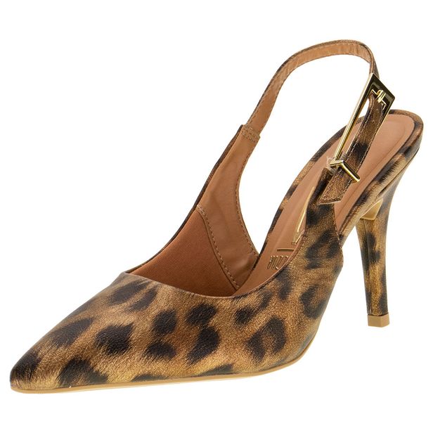 Scarpin Feminino Salto Fino Vizzano 11841194 ONÇA 38