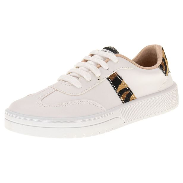 Tênis Feminino Casual Moleca 5791105 BRANCO/BEGE 36