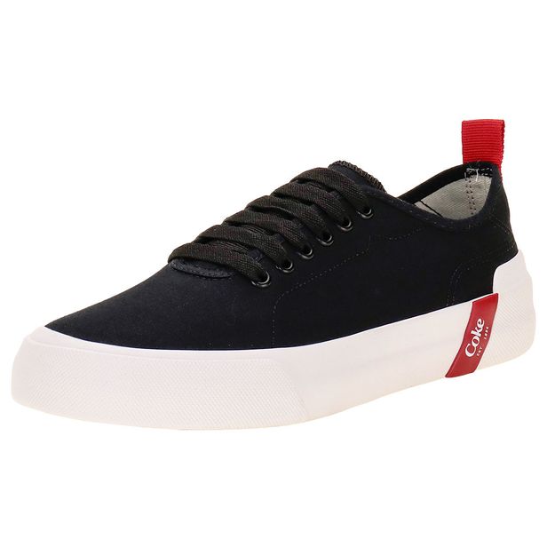 Tênis Masculino Charlotte Canvas Coca-Cola CC2404 PRETO 38