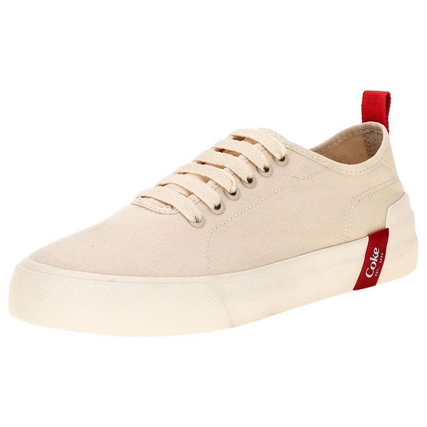 Tênis Masculino Charlotte Canvas Coca-Cola CC2404 NATURAL 37