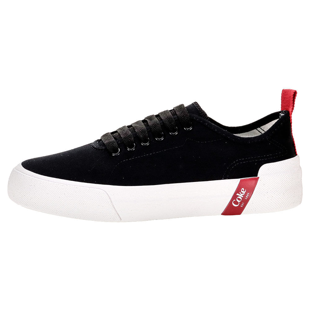 Tênis Feminino Charlotte Canvas Coca-Cola CC2404 PRETO