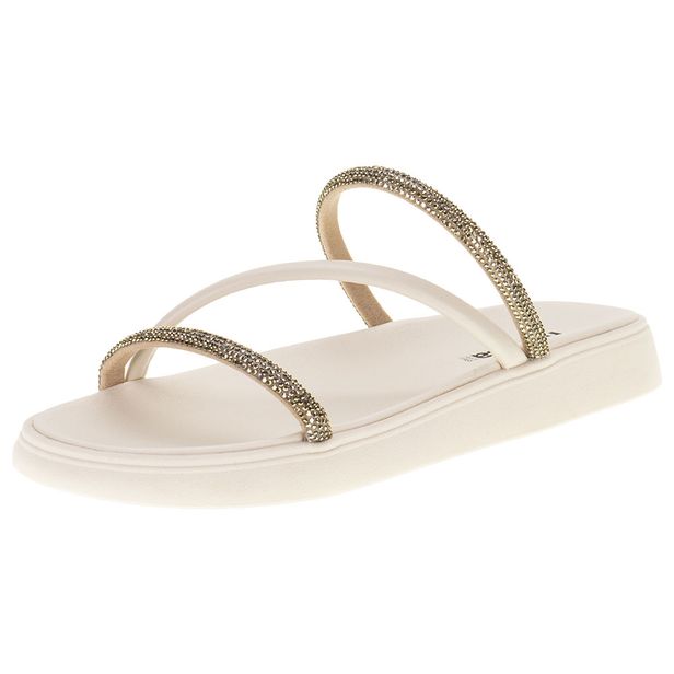 Tamanco Feminino Flat Moleca 5469121 MARFIM 34