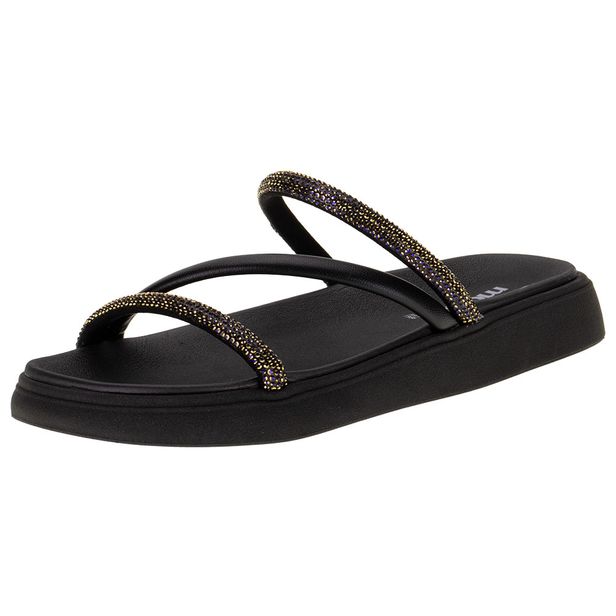 Tamanco Feminino Flat Moleca 5469121 PRETO 34