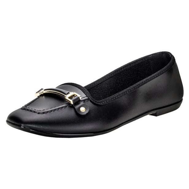 Sapatilha Feminina Flat Moleca 5729127 PRETO 34