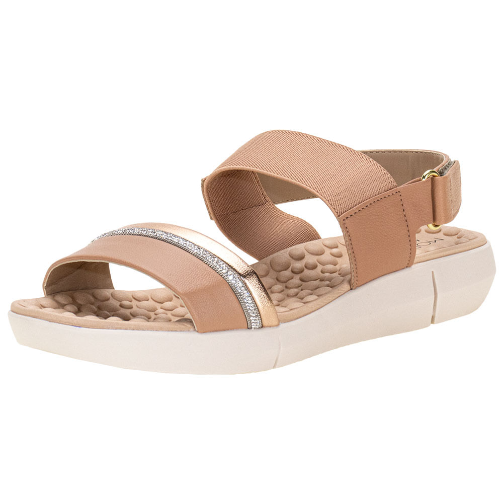 Sandália Feminina Flat Modare 7142133 SALMÃO cloviscalcados