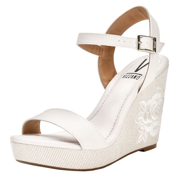 Sandália Feminina Anabela Vizzano 62832114 MARFIM 38