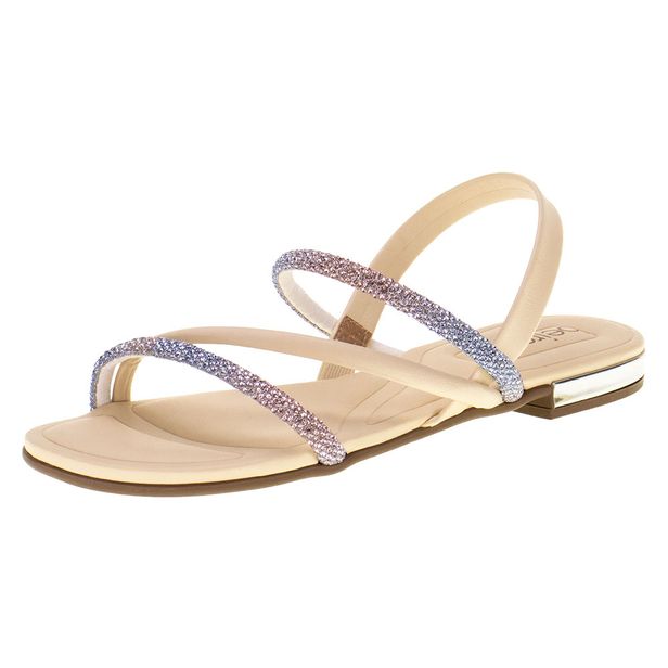 Sandália Feminina Flat Beira Rio 8263969 MARFIM 34