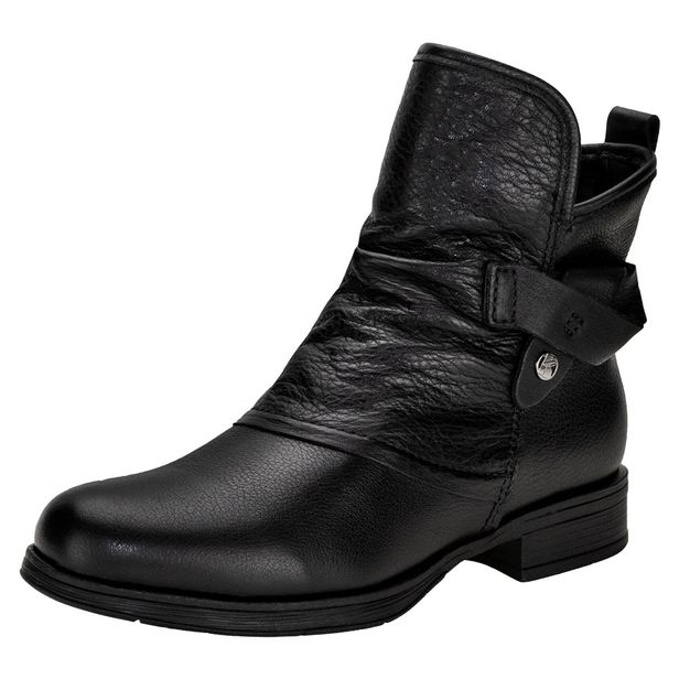 Bota Feminina Cano Baixo Bottero 361705 PRETO 34