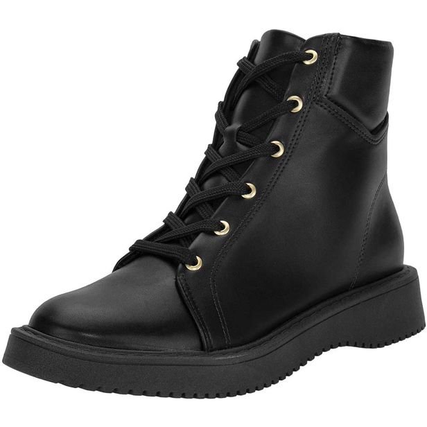 Bota Feminina Coturno Moleca - 5339204 PRETO 01 34