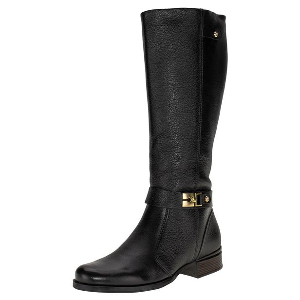 Bota Feminina Cano Alto Pegada 282061 PRETO 34