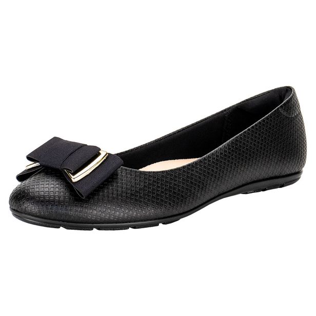 Sapatilha Feminina Flat Moleca 5800103 PRETO 35