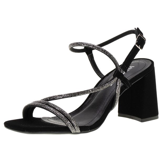 Sandália Feminina Salto Taça Via Marte - 2321302 PRETO/NOBUCK 36