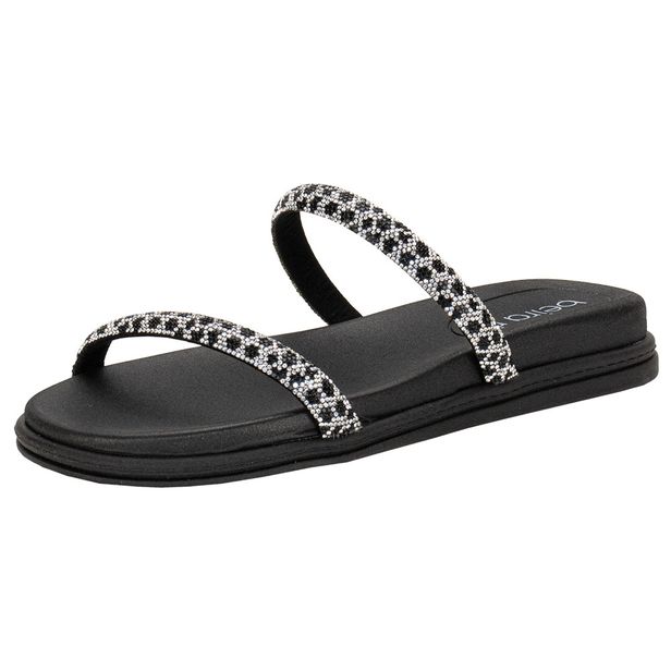 Tamanco Feminino Flat Beira Rio 8488105 PRETO 34