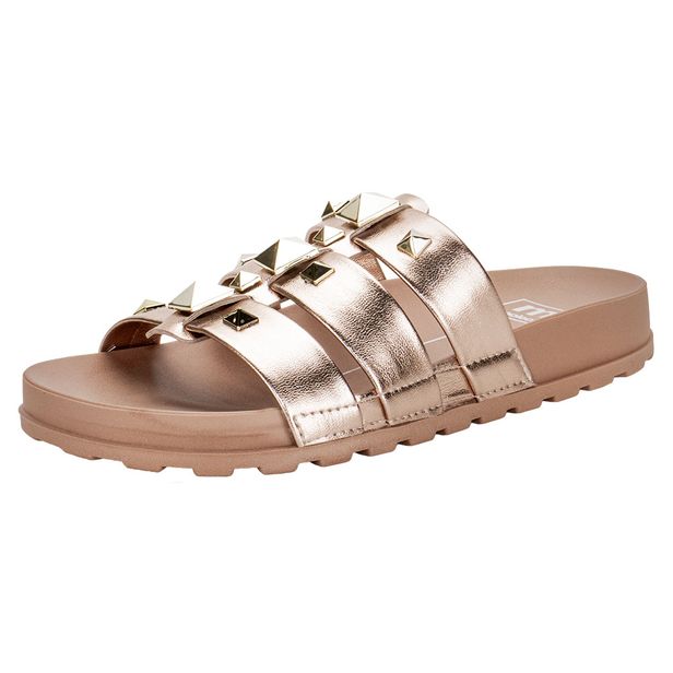 Sandália Feminina Conforto Moleca 5436431 BRONZE 34