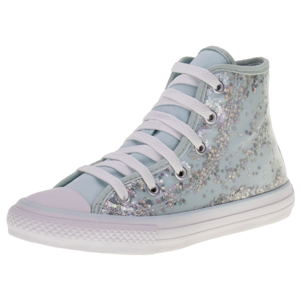 Glitter Tenis All Star Infantil Cinza Tênis Infantil Chuck Taylor