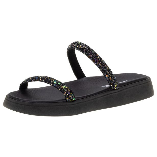 Tamanco Feminino Flat Moleca 5469118 PRETO 34