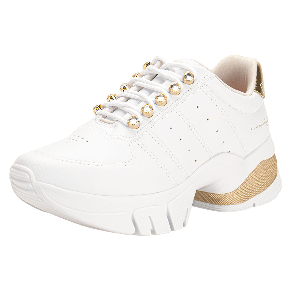 Tênis Feminino Dad Sneaker Ramarim 2480101 BRANCO/BEGE