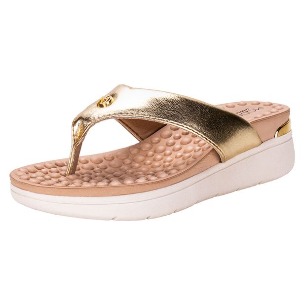 Tamanco Feminino Flat Modare 7151127 OURO 35