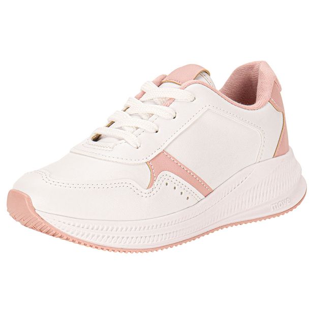 Tênis Infantil Feminino Molekinha 2577101 BRANCO/ROSA 26