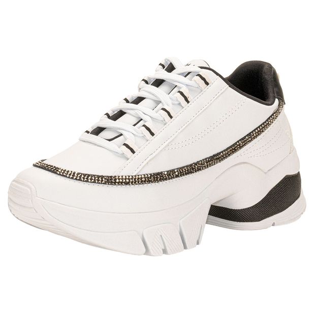 Tênis Feminino Chunky Ramarim 2480106 BRANCO/PRETO 37