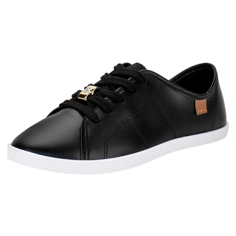 Tênis Feminino Casual Beira Rio 4205149 PRETO | Clovis Calçados