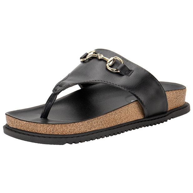 Tamanco Feminino Flat Beira Rio 8524105 PRETO 34